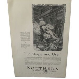 Vintage 1927 Southern Railway System To Shape and Use Ad Advertisement